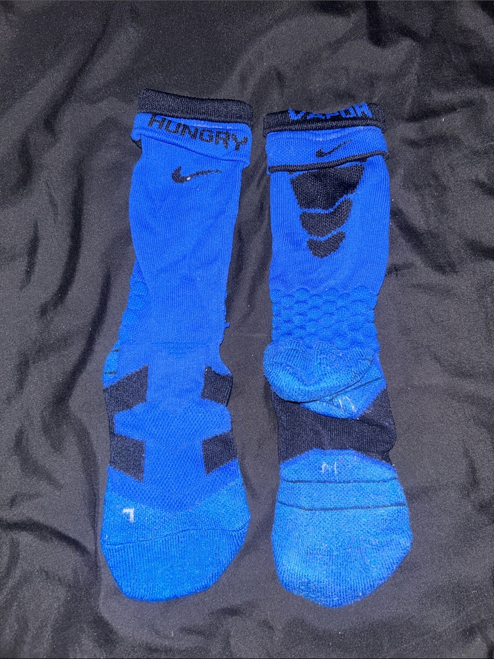 Nike Men’s Royal Blue and Black Athletic Crew Socks - Picture 1 of 1